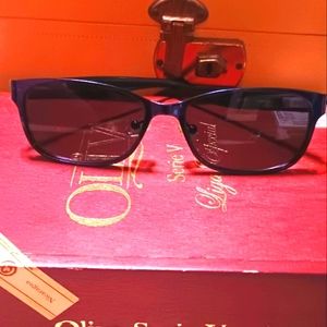 EUC Bulova Clearwater Sapphire Dark Lens Eyewear
